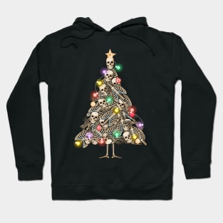 skeleton christmas tree Hoodie